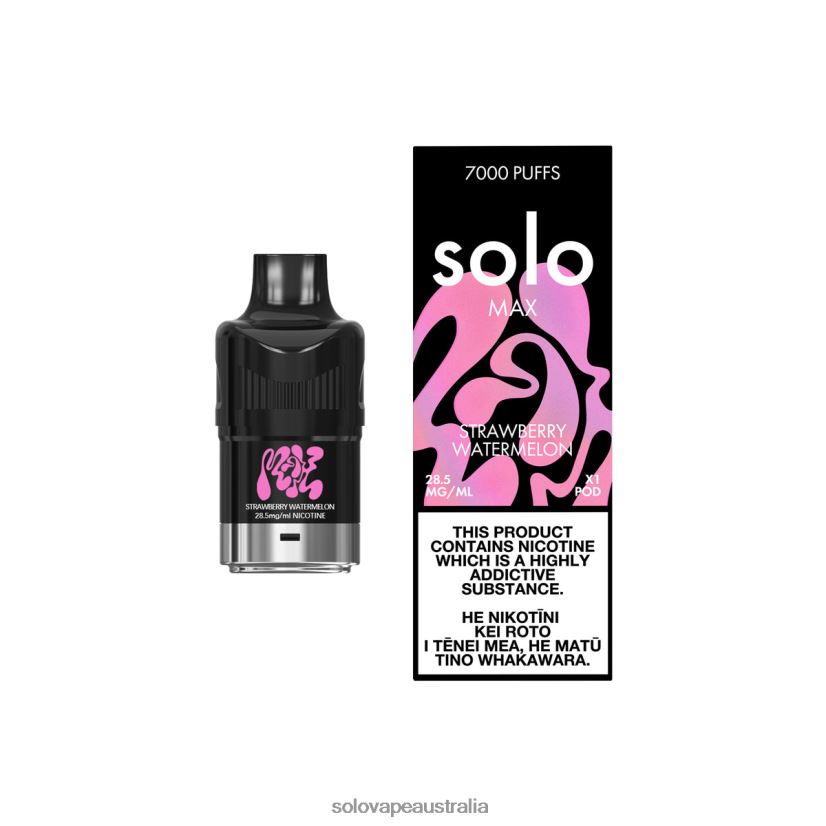 Strawberry Watermelon Solo MAX Pod ZN6LB088 | Solo Vape Nicotine